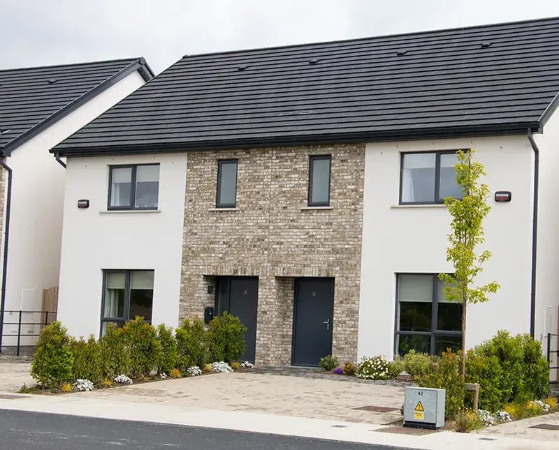 Modern Irish home exterior representing residential security and burglary prevention in 2025