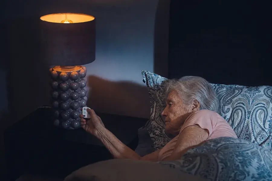 old woman with remote control copy