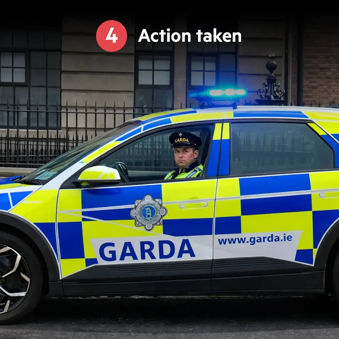 Garda car responding after a verified burglar alarm activation in Ireland.Garda car responding after a verified burglar alarm activation in Ireland.