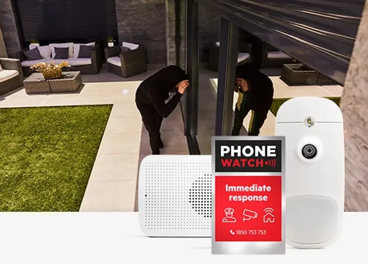 Interrupt intruders and prevent burglary