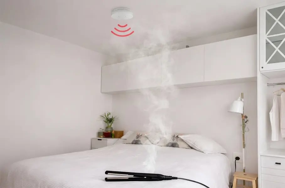 smoke detector is bedroom