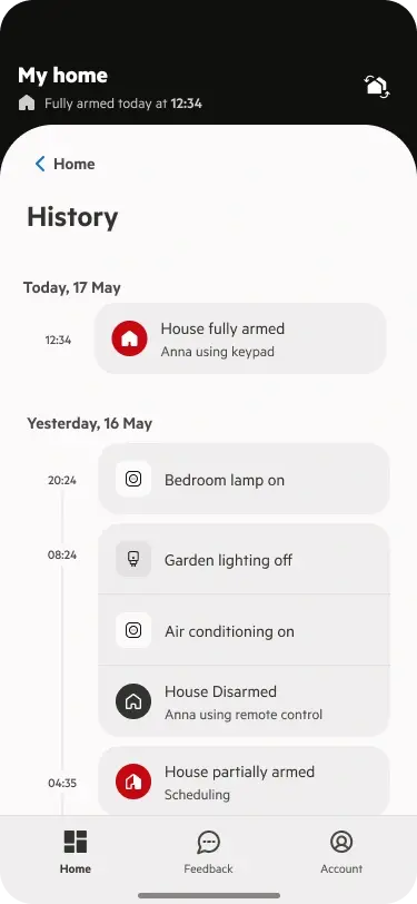 PhoneWatch App History