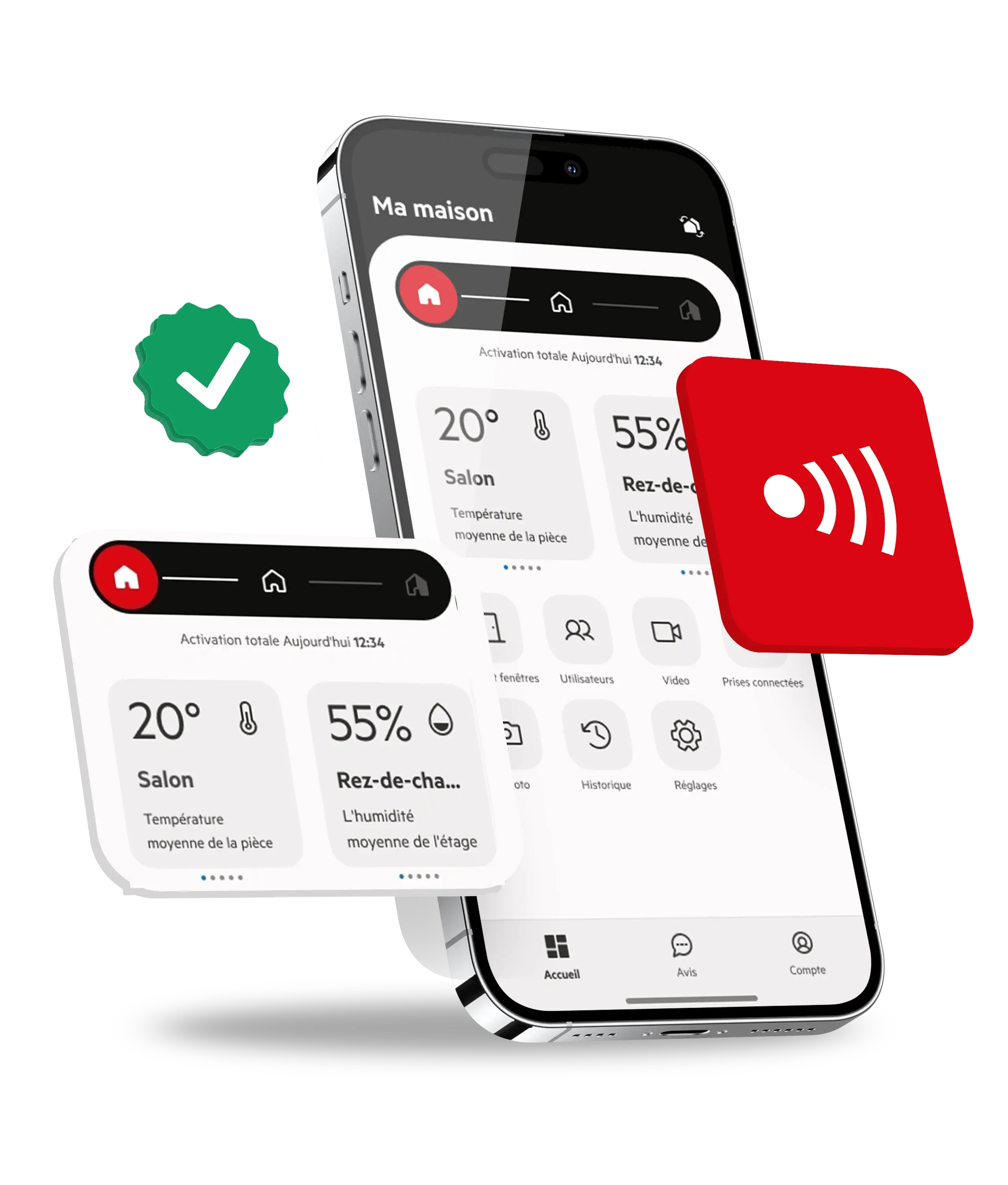 Full control of your home from the palm of your hand