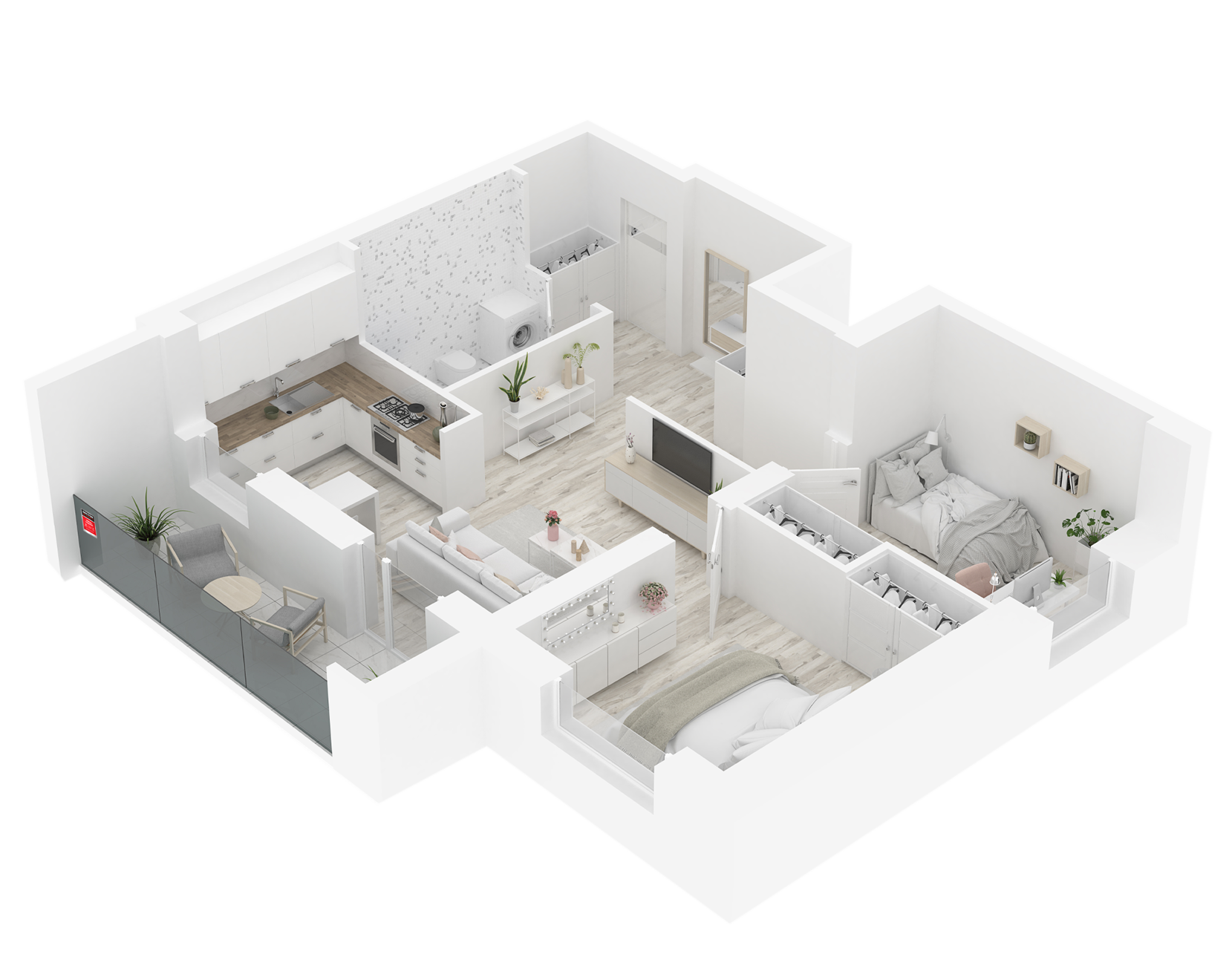 apartment 3d layout