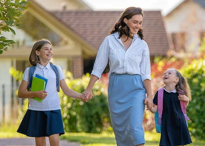 children going back to school