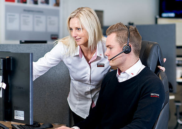 Monitored intruder alarm